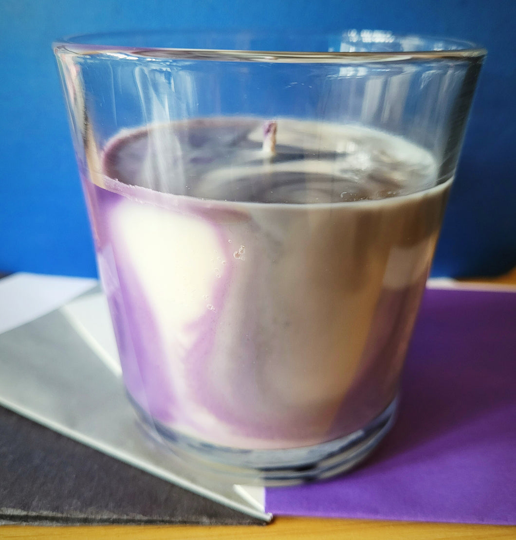 Asexual & Demisexual Pride Candle