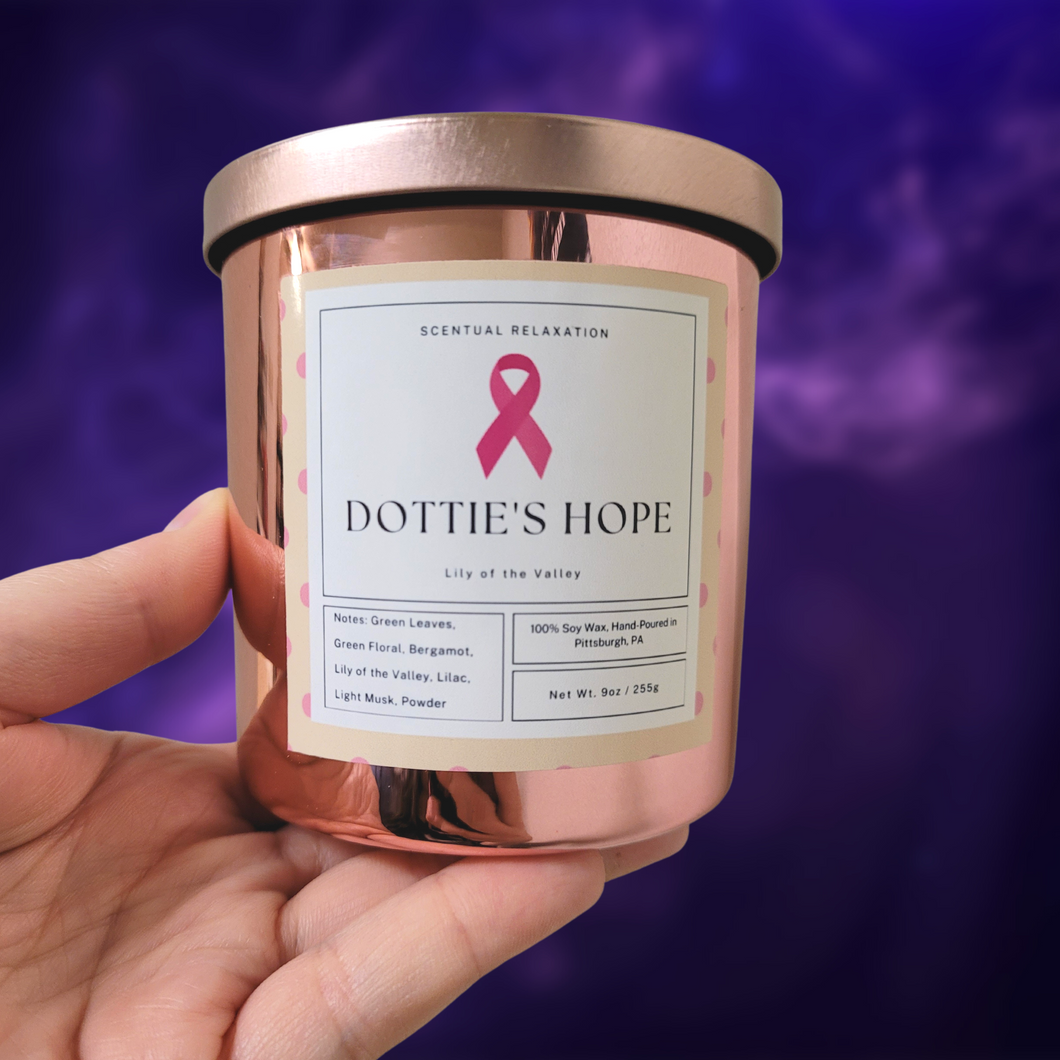 Dottie's Hope - Breast Cancer Fundraiser Candle